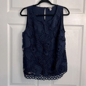 Merona Blue Tank. Women’s Large